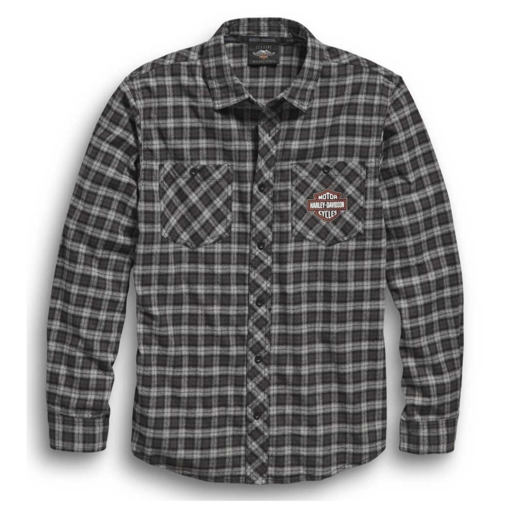 Harley Davidson men's button front long sleeve flannel size XL